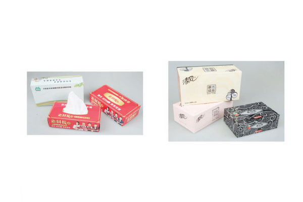 JX-150A全自動面巾/棉柔巾入盒封盒機樣品